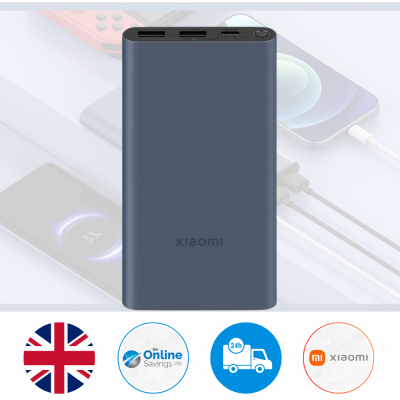 Xiaomi Power Bank 10000mAh 22.5W Fast Charge Portable Battery Power Pack - Blue