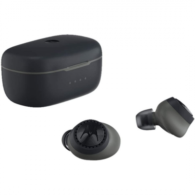 Motorola Verve Buds 200 True Wireless Sport in-Ear Buds With Neck Strap - Black