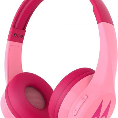 Motorola Squads 300 Wireless Kids Headphones with 15 Hours Play Time Pink SH056