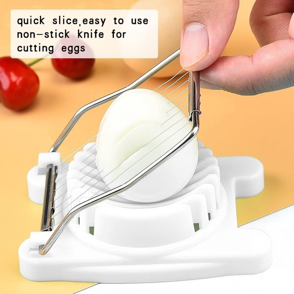 NEW! ALPNIA EGG SLICER STAINLESS STEEL BOILED EGG CUTTER MULTI-PURPOSE - Image 6