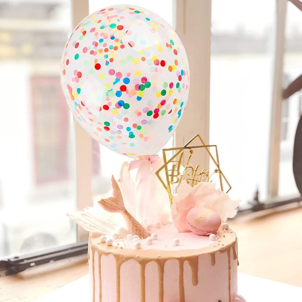 NEW CONFETTI BALLOONS 4 COLOR CHOICES DECORATIONS FOR CELEBRATIONS PARTY- 8PCS - Image 6