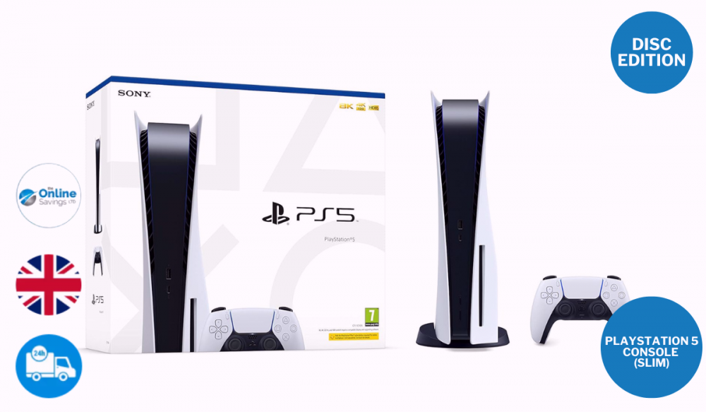 PlayStation 5 Console (Slim) Disc Edition PS5 FREE Super Fast Delivery