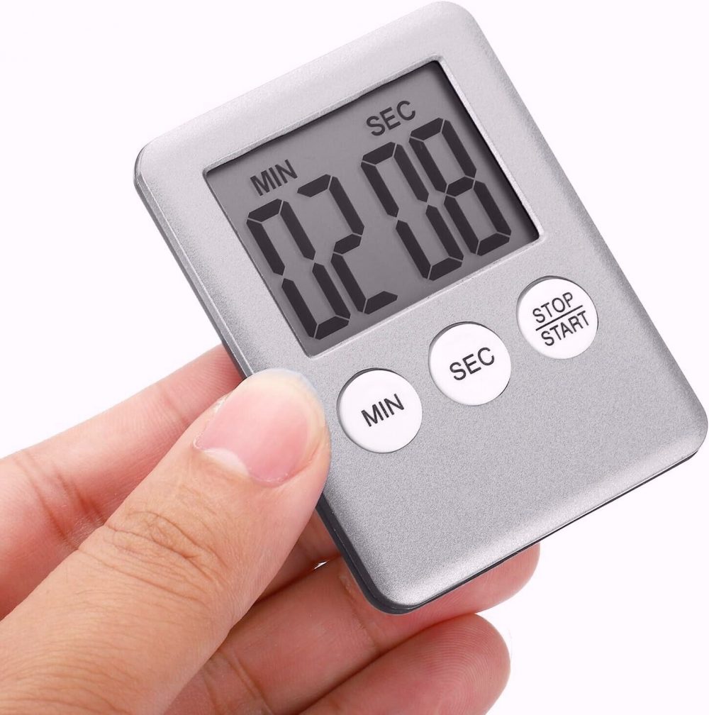 Digital Kitchen Timer LCD Display With Magnet 100 Minutes BATTERY INCLUDED - Image 4