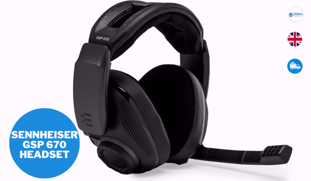 EPOS SENNHEISER GSP 670 Wireless Gaming Headset Noise-Cancelling Mac PC PS Phone