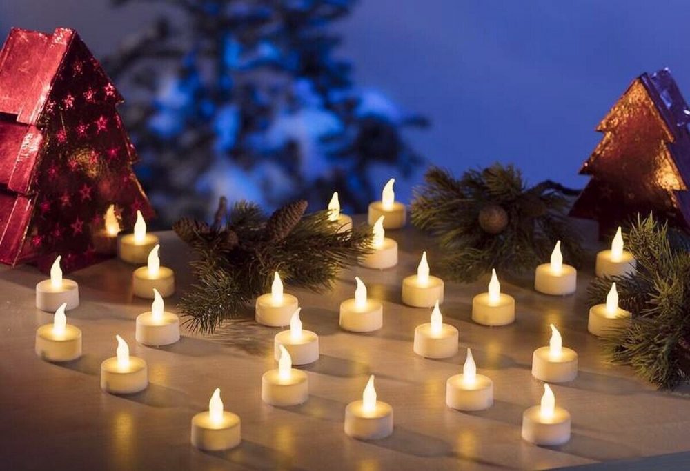 Tea Light Candles Flickering Led Light Battery Operated 24PCS Flameless Candles - Image 3
