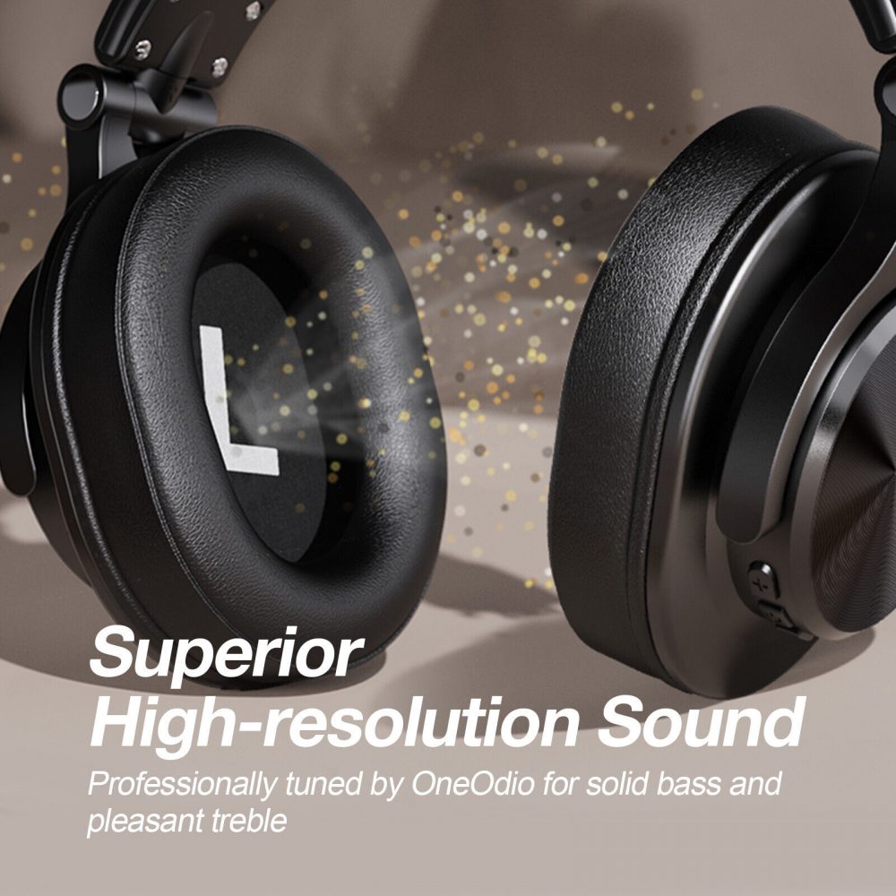 NEW! OneOdio FUSION A70-SERIES with Bluetooth BLACK AND RED Head Phones Over-ear - Image 5