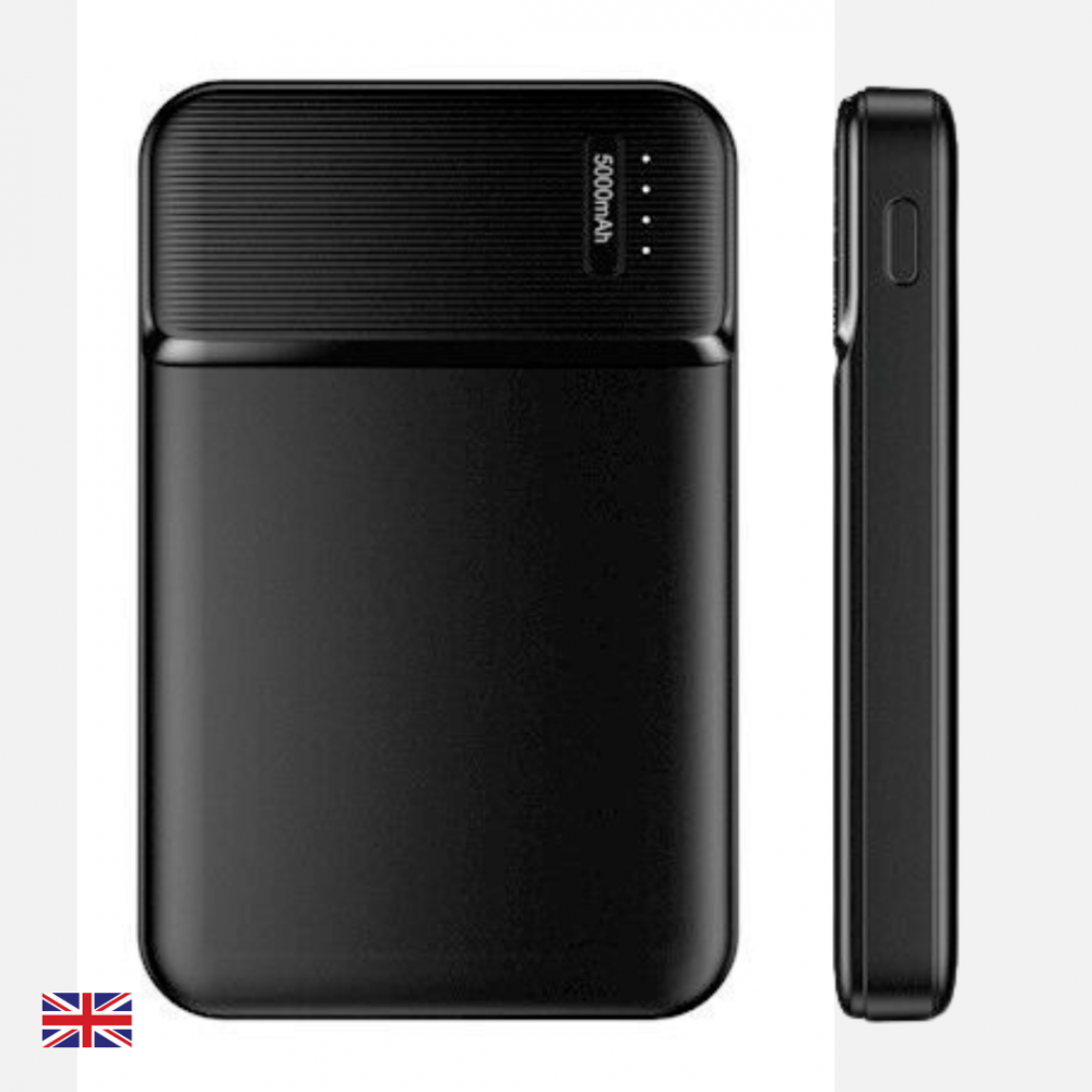 Power Bank 5000mAh 5V USB External Travel Mini Portable Battery Power Pack Black - Image 14