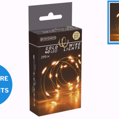 Fairy Lights 40 LED 195CM Ideal for Indoor Outdoor Decoration Christmas Tree