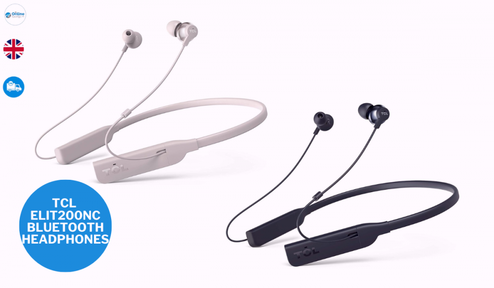 TCL ELIT200NC Bluetooth Headphones Active Noise Cancelling Fast Charge In Ear
