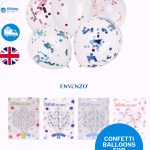 NEW CONFETTI BALLOONS 4 COLOR CHOICES DECORATIONS FOR CELEBRATIONS PARTY- 8PCS