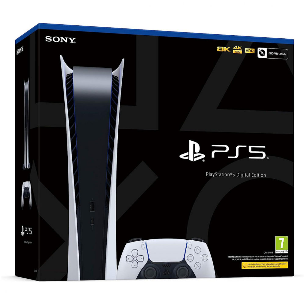 Sony PS5 PlayStation 5 Digital Edition Console White - FREE & FAST DELIVERY - Image 12