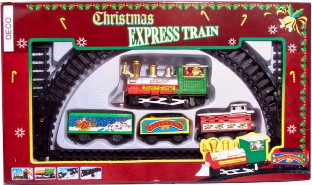 Christmas Train 9 PCS Set Battery Operated With Rails for Kids and Christmas - Image 5