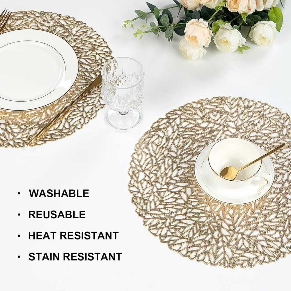 Placemat for Christmas Wedding and Anniversary Dining Table Mats Tableware - Image 2
