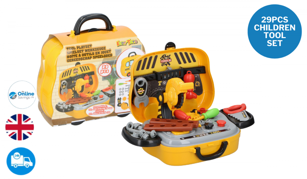 Tool Pretend Play Set For Children Kit Crafts Child-Friendly 29PComplete Set