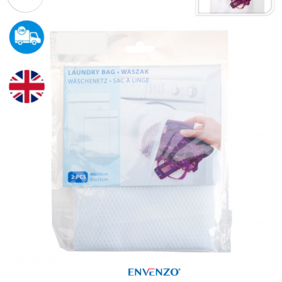 2 PCS Mesh Laundry Bag For washing machines Bra Lingerie Socks 40 x 30 - 30 x 25