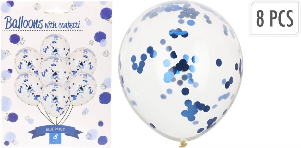 NEW CONFETTI BALLOONS 4 COLOR CHOICES DECORATIONS FOR CELEBRATIONS PARTY- 8PCS - Image 14