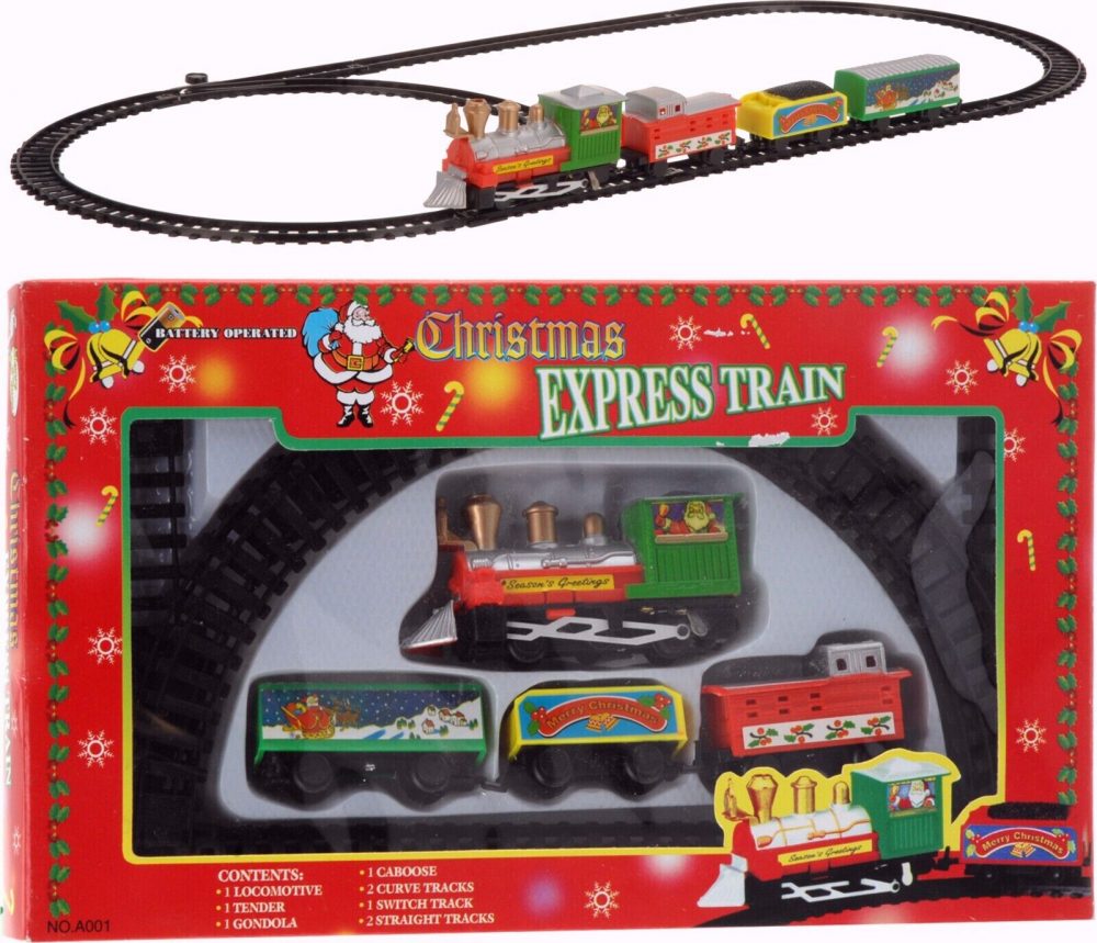 Christmas Train 9 PCS Set Battery Operated With Rails for Kids and Christmas - Image 2