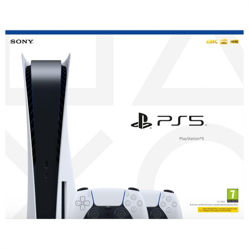 SONY PlayStation PS5 Disc Edition Console 2 Controllers 825GB - Boxed - White - Image 15
