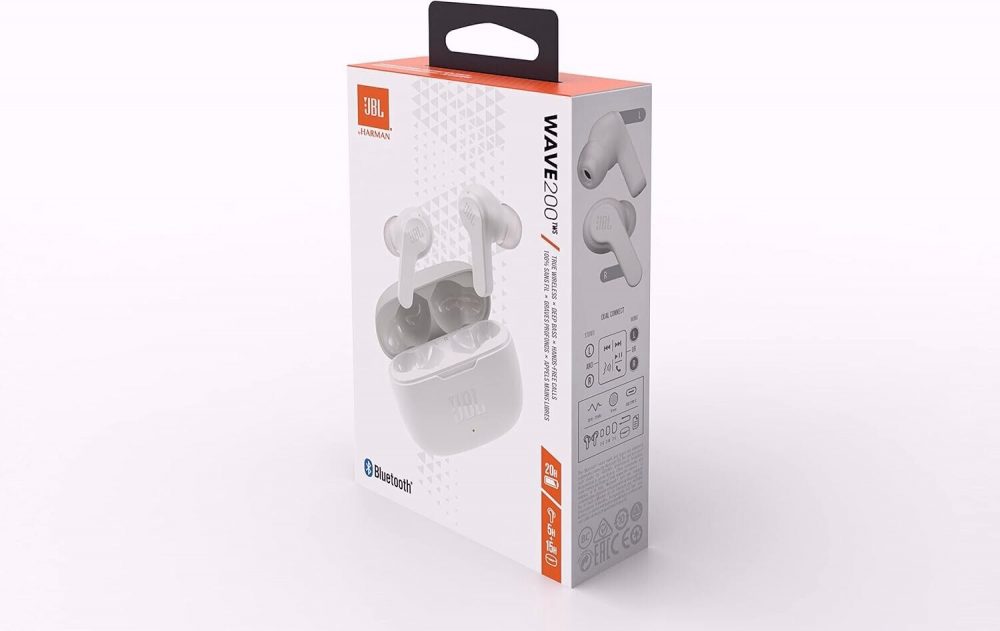 JBL Wave 200TWS Wireless In-Ear Headphones and Charging Case Deep Bass Sound - Image 2