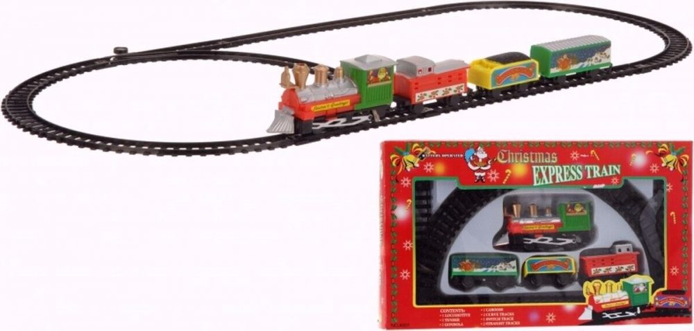 Christmas Train 9 PCS Set Battery Operated With Rails for Kids and Christmas - Image 4
