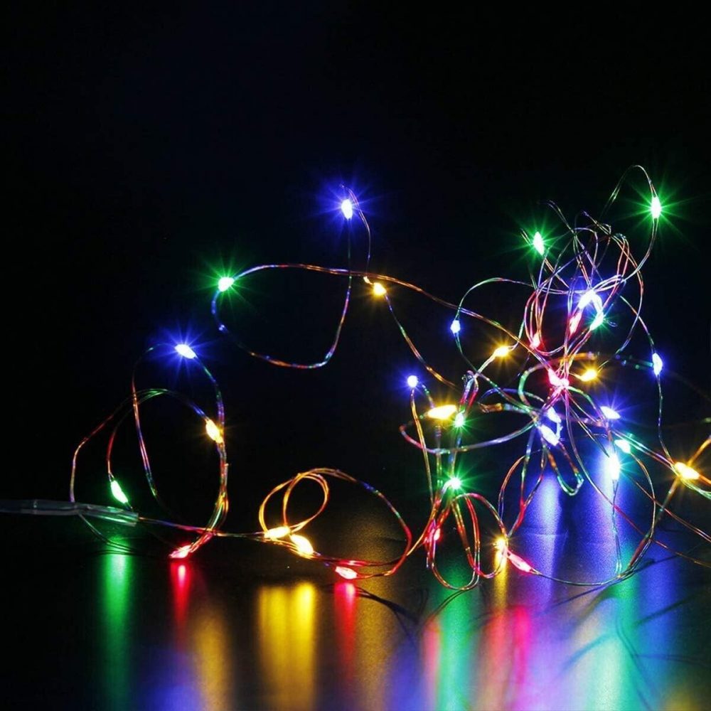 Battery Operated LED Fairy Lights Multicolored 90CM 195CM 395CM 495CM Xmas Party - Image 2