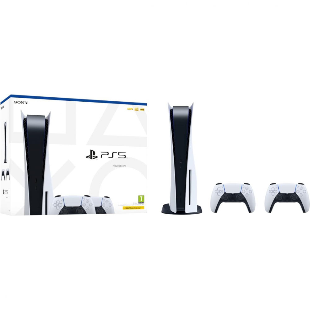 SONY PlayStation PS5 Disc Edition Console 2 Controllers 825GB - Boxed - White - Image 13