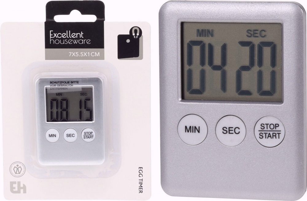 Digital Kitchen Timer LCD Display With Magnet 100 Minutes BATTERY INCLUDED - Image 2