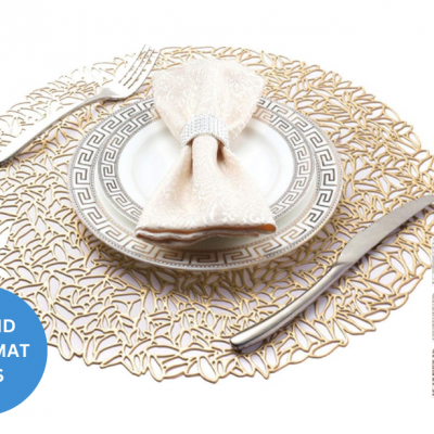 Placemat for Christmas Wedding and Anniversary Dining Table Mats Tableware
