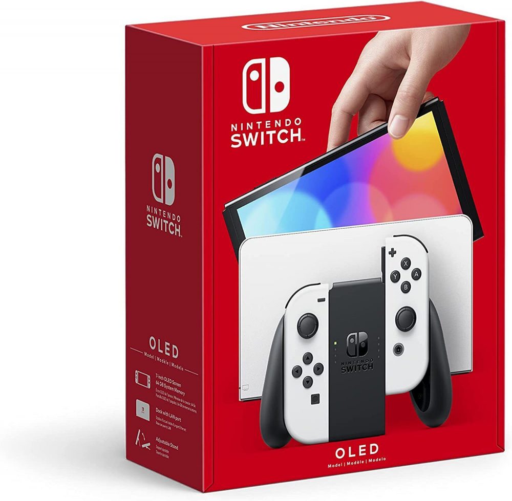 Nintendo Switch OLED console WHITE / NEON - 64 GB UK - UK - FREE & FAST POSTAGE - Image 2