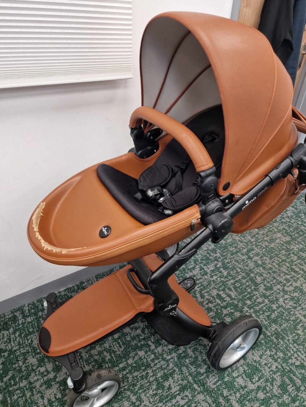 Mima Xari Pram Pushchair BLACK/TAN Tons of extras - Image 4