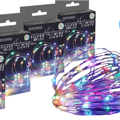 Battery Operated LED Fairy Lights Multicolored 90CM 195CM 395CM 495CM Xmas Party
