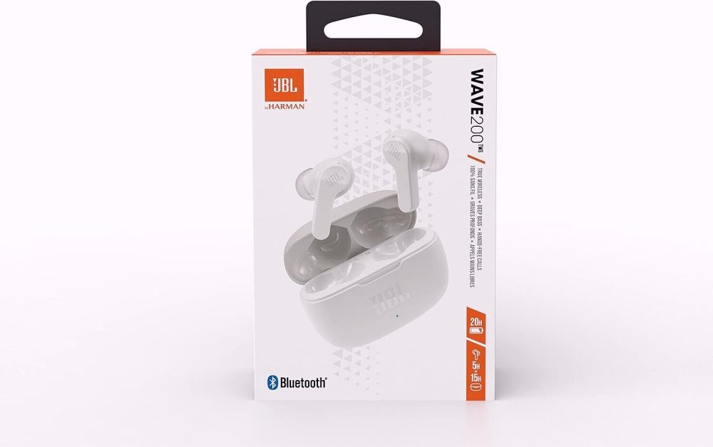 JBL Wave 200TWS Wireless In-Ear Headphones and Charging Case Deep Bass Sound - Image 3