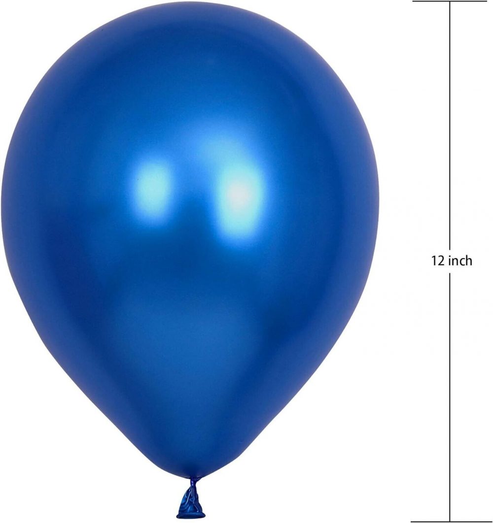 18PCS 12 INCH  RUBBER BALLOONS PARTY BIRTHDAY WEDDING BLUE HOT PINK - 18 PCS - Image 7