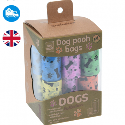 DOGGY Poo Bags for Dog Waste Strong Rolls Leak Proof Extra Thick 360Pcs Dogs poo