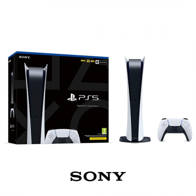 Sony PS5 PlayStation 5 Digital Edition Console White - FREE FAST DELIVERY