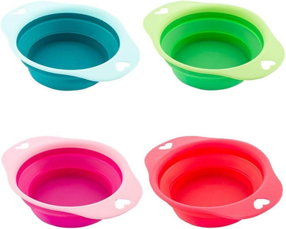 PET Dog Cat Bowl Foldable Silicon Rubber Travel Work Food Water Bowl Portable - Image 7