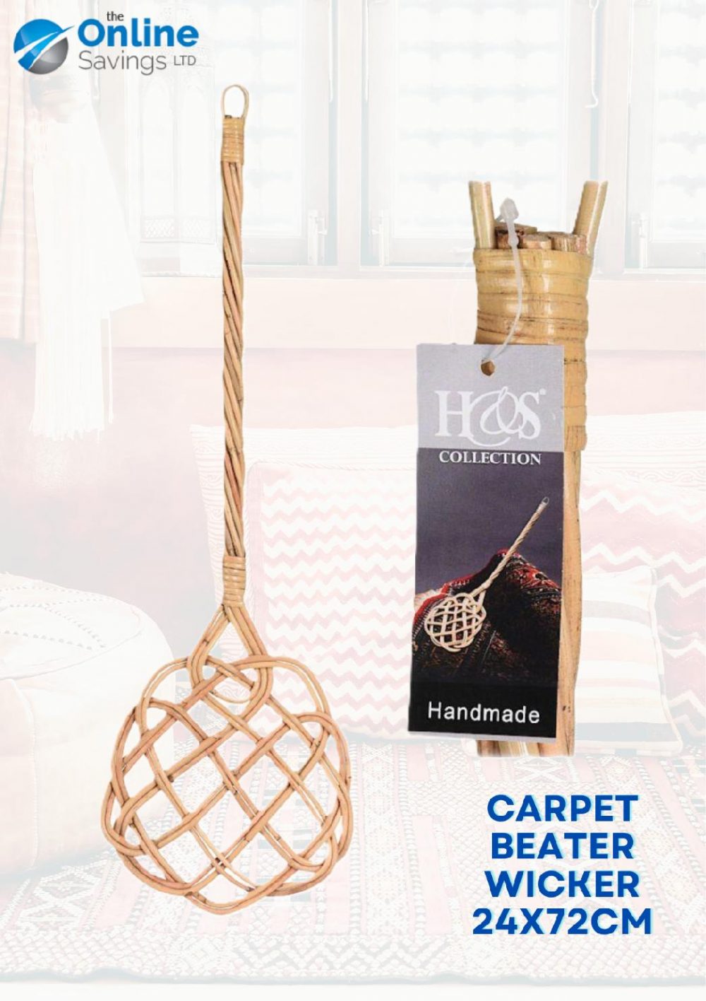Carpet Beater Wicker Rattan Rug Cleaner Dust Sofa Basher Dogs Cats Pet Hair Mats