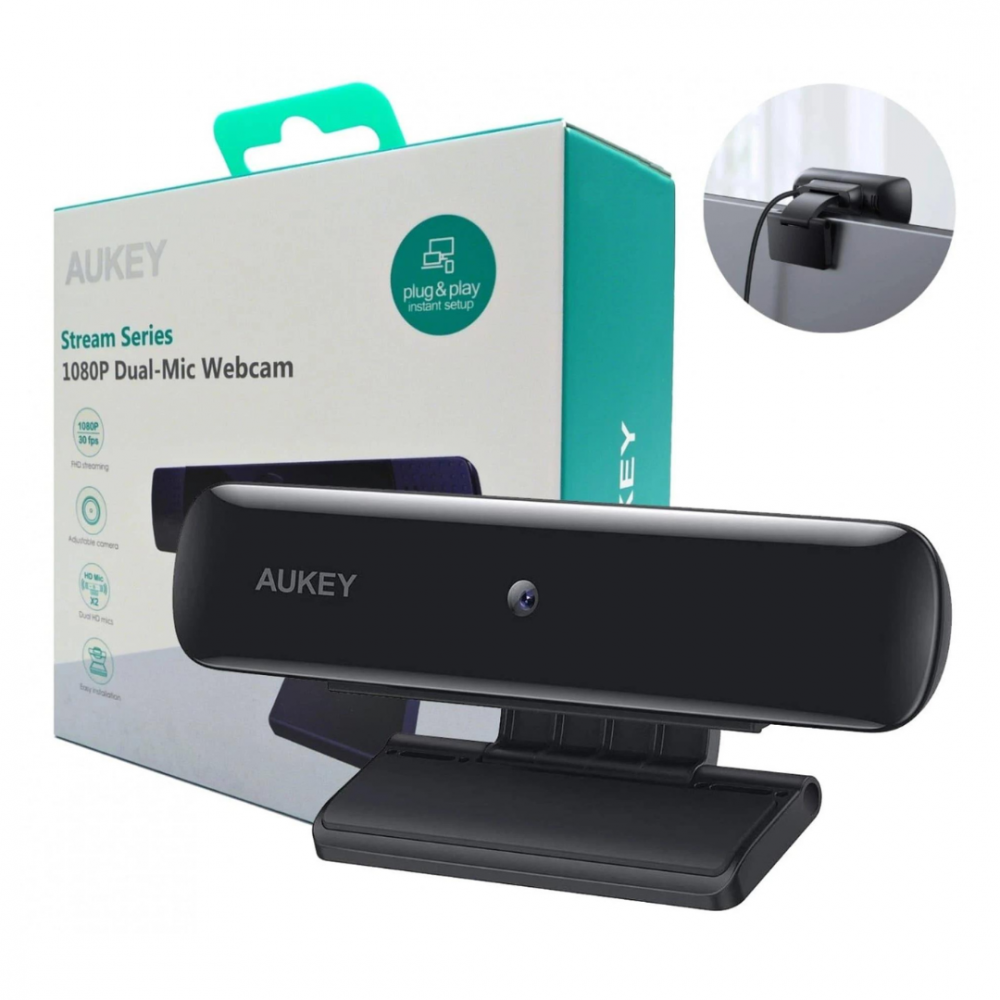 AUKEY Webcam 1080p With Microphone For PC Live Stream Video Calling & Recording - Image 3