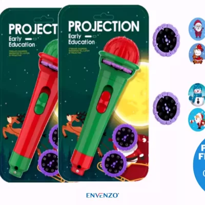 Christmas Flashlight Torch Projector 2 Filters 16 Patterns SET OF 2