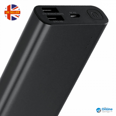 GOJI Power Bank 10050mAh GUP10BK17C Portable Battery Charger Power Pack - Black